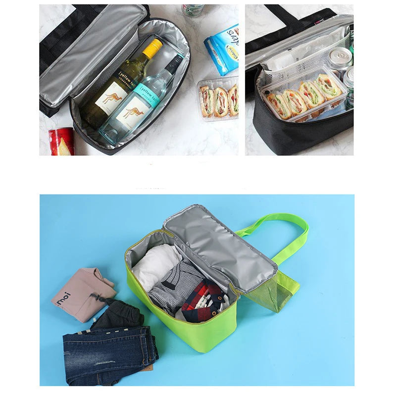Bolsa de Praia e Piquenique com Cooler - Compartimento Térmico para bebidas e alimentos